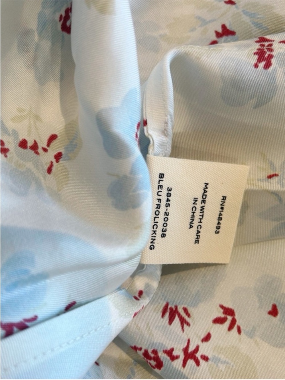 NWOT Doen Florencia Silk Midi Cottagecore Dress In Romantic Blue Floral Medium - Picture 13 of 15